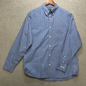 Camisa de algodón CHARLES TYRWHITT para hombre grande azul rosa a cuadros calce clásico sin planchar - Imagen 1 de 7