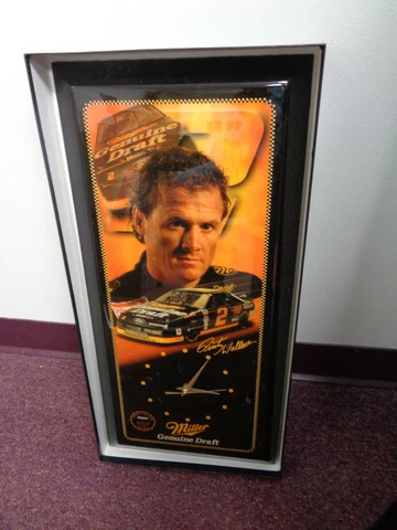 NIB Nascar Rusty Wallace Jebco Miller Limited Edition 000165 /10,000 Wall Clock Cover