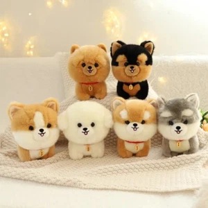Plush Dog Toy Big Head Animal Fluffy Puppy Soft Doll Kids Toys Home Decor - Picture 1 of 14