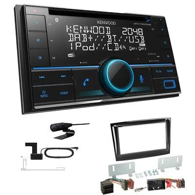 Kenwood DPX-7300DAB Autoradio Bluetooth DAB+ für Fiat Doblo ab 2015 piano black - Bild 1 von 4
