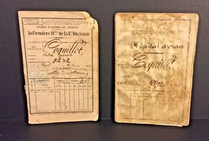 1861 Antique French Passport for Andre Joseph Coquillot with Vellum Cover - Picture 1 of 9