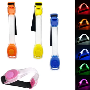Led Running Armband Night Cycling Luminous Riding Glow Adjustable Wearable Strap - Picture 1 of 19