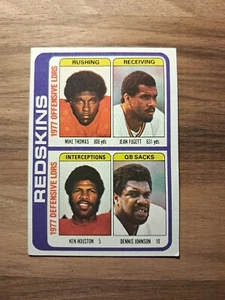 1978 Topps - Team Checklist #528 Mike Thomas, Dennis Johnson, Ken Houston (RC) - Picture 1 of 10