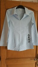 Tunique Bleue Motif Chinois - Viscose élastique - Taille 3 - Occasion Très Bon état