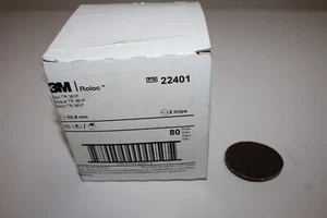 3M 22401 2" 361F Roloc TR, 80 grit Coarse Quick Change Alum Ox Disc, Box 50 - Picture 1 of 3
