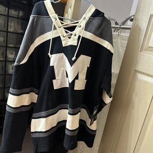 Wolverines Jersey Hoodie Michigan 2xl New W/tags $120 Smoke Free Home - Picture 1 of 5