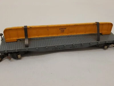 American Flyer Flatcar 42597 C. & N. W. RY. 627 Girder  S-Gauge Model Train C3 - Image 1 of 4