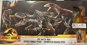 Jurassic World: Dominion Epic Battle Pack Figure Set with Ellie Sattler New - Picture 1 of 1