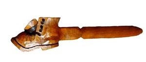 Hand Carved Wood Boot Envelope Opener Folk Art - Picture 1 of 7