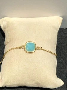 Boccadamo Bracciale in bronzo dorato con pietra celes-Gioielleria Ottaviani Roma - Bild 1 von 4