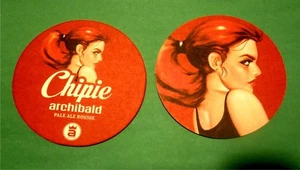 La Chipie (Red Beer) - Archibald Microbrasserie Quebec Canada Coaster / Beer Mat - Picture 1 of 3