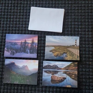Lot of 4 National Park Foundation  Blank Greeting Cards w/Envelope - Picture 1 of 2