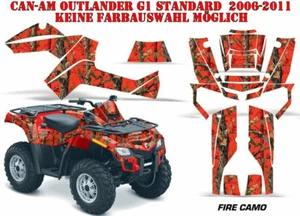 KIT GRÁFICO AMR RACING DECOR ATV CAN-AM OUTLANDER STD & XMR MAX FIRE CAMO B - Imagen 1 de 9