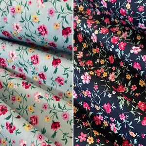 100% COTTON POPLIN 44" WIDE - FLORAL MIX - SELECT COLOUR- Patchwork, Dressmaking - Picture 1 of 9