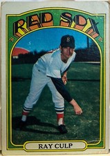 1972 Topps Baseball Card #2 Ray Culp Boston Red Sox