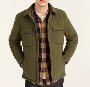 J.Crew Sz L Mens Eco Nordic Shirt Jacket w/Primaloft Catskill Quilted Coat $198! - Picture 1 of 12