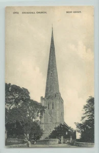 Postcard Breadsall church, Near Derby - Picture 1 of 2