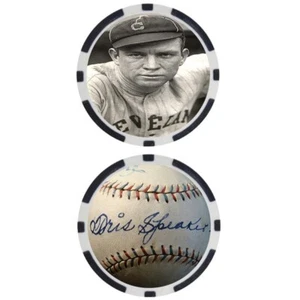 Tris Speaker SIGNED Baseball Legends Poker Chip - Picture 1 of 2