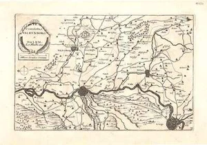 Antique map, De la Feuille, Comitatus Valkenborg et Dalem - Picture 1 of 1