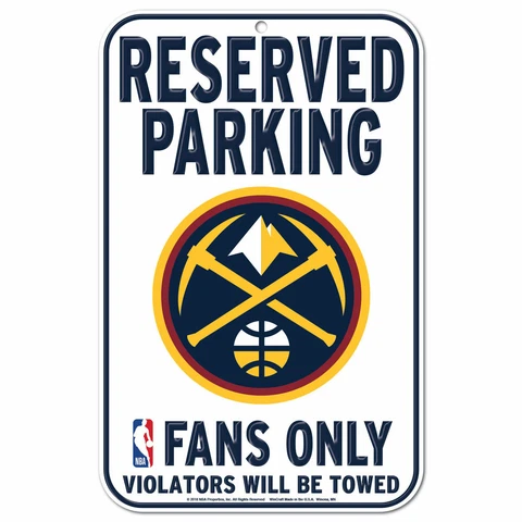DENVER NUGGETS FANS ONLY 11"X17" PLASTIC SIGN DURABLE POSTER NBA LICENSED Cover