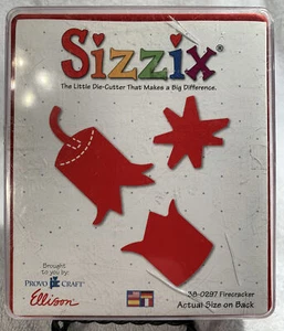 Sizzix Large Red Die Cut Firecracker Embellishment Scrapbooking Quickutz 38-0297 - Picture 1 of 7