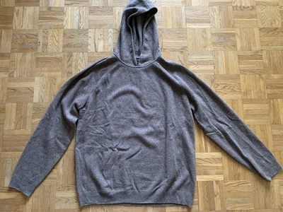 MASSIMO DUTTI Pullover mit Kapuze Herren grün Gr. XL Wolle Kaschmir Kapuzenpulli - Bild 1 von 4