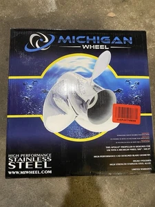 Michigan Wheel Apollo XHS Prop (14-3/8 x 15) RH Stainless Steel Propeller 993042 - Picture 1 of 3