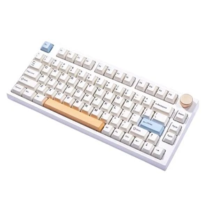TASTIERA MECCANICA WIRELESS Gateron Milky Yellow Pro Keydous NJ80-AP - Zdjęcie 1 z 10