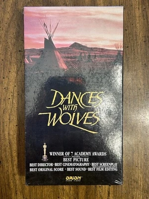 Dances with Wolves VHS Kevin Costner Sealed Brand New Vintage Watermarks Rare! - Image 1 of 4