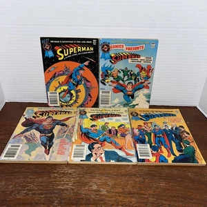 Lotto - 5 DC BLUE RIBBON DIGEST BEST OF DC 1979 - 1981 SUPERMAN - Fair Shape - Foto 1 di 16