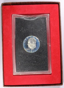 1971-S Eisenhower PP 40% Silber Ike Dollar mit brauner Box - Bild 1 von 6