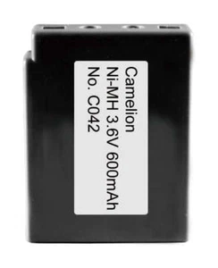 Batterie pile accu rechargeable carré Camelion sans fils NIMH 3,6V 600mAh C042 - Zdjęcie 1 z 1