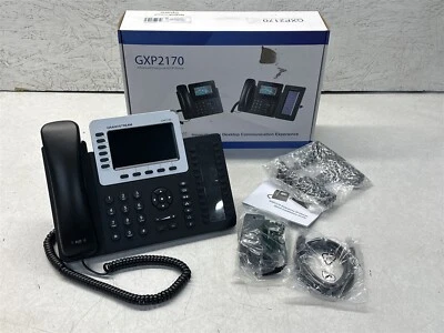GRANDSTREAM GXP2170 12-LINE HD VoIP PHONE & DEVICE W/ POWER CORD - Image 1 of 4