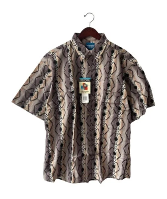 Camisa vintage Wrangler Checotah Western Snap para hombre talla XL deadstock nueva con etiquetas años 90 Foto 1 de 4