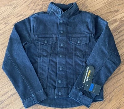 NUEVO CON ETIQUETAS Juvenil Talla M LEVI Azul Cordura Denim Chaqueta Capucha Oculta Foto 1 de 4