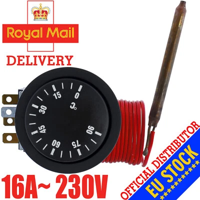 ESCO Universal single-phase Water Boiler THERMOSTAT capillary Dishwasher 0-90C knob