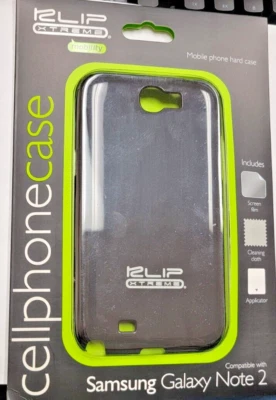 Case and Screen Film for Samsung Galaxy Note 2 Black KLIP XTREME KSC-110BK USA - Image 1 of 4