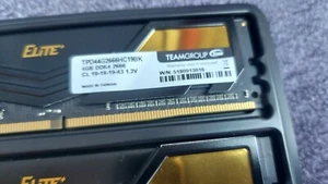 TEAM ELITE DDR4 2666MHZ 2 X 4gb MODULES - Picture 1 of 3