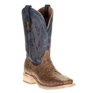 Corral Orix Blue Authentic Full Quill Ostrich Embroidered Western Boots 9.5 D - Picture 1 of 4
