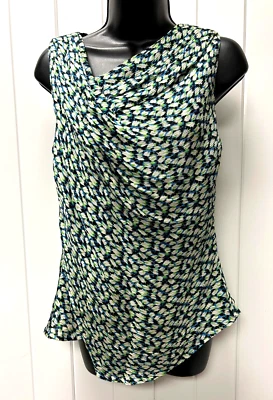 Женская блузка Jason Wu без рукавов шелк с v-образным вырезом многоцветная размер 4 - Изображение 1 из 4