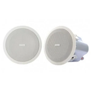 QSC AD-C42T-WH, 4" In-Ceiling 2-Way Speaker, 8ohm and 70v/100v -1 Pair / 2 units - Picture 1 of 5