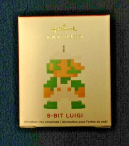 Hallmark Keepsake Miniature 2020 Nintendo 8-BIT LUIGI NIB Artist Crafted - Imagen 1 de 4