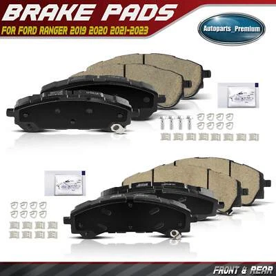 8x Front & Rear Ceramic Brake Pads for Ford Ranger 2019 2020 2021-2023 10012208C - Image 1 of 4