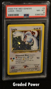 Pokémon Neo Genesis Unlimited Lugia PSA 8 HOLO (7563) 9/111 - Imagen 1 de 1