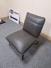 Industrial Retro Style Grey Leather Lounge Chair