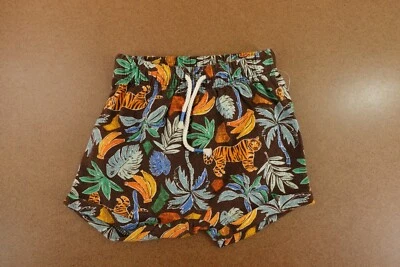 Old Navy Baby Size 6-12 Months Tropical Tiger Linen Blend Drawstring Shorts NWT - Image 1 of 4
