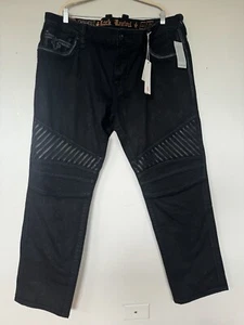 Brand New Rock Revival Bard Biker Black Size 44x32 - Picture 1 of 10