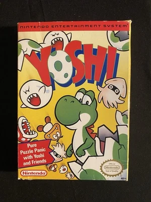 Yoshi Nintendo NES 1992 Puzzle Video Game Complete with Box Manual. Tested - Image 1 of 4