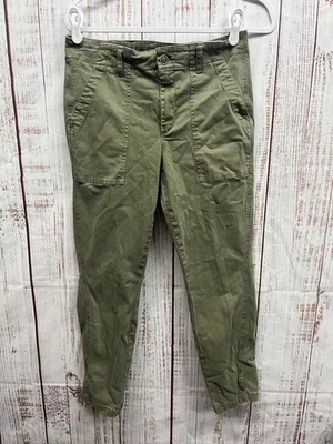 Pantalón Level 99 Mujer Talla 30 Verde Oliva Ajustado Con Bolsillos Foto 1 de 4