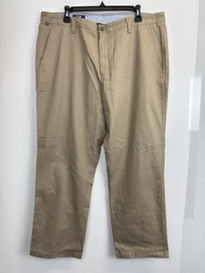 Cutter & Buck Voyager Chino Pants 38X30 Khaki Beige Casual Golf Cotton Twill - Picture 1 of 6